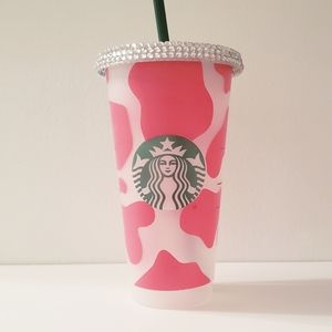 Cow print Starbucks tumbler